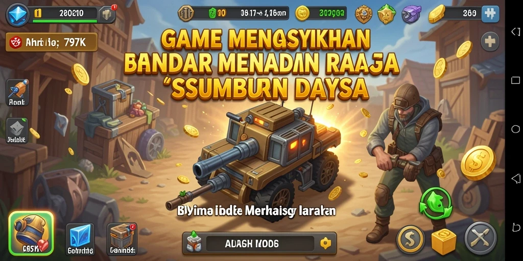 Gameplay 797K menampilkan aksi pengelolaan sumber daya yang seru.