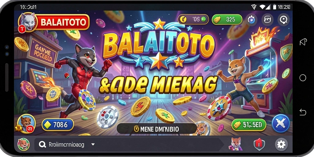 Screenshot gameplay BALAITOTO menunjukkan aksi seru di level arcade.