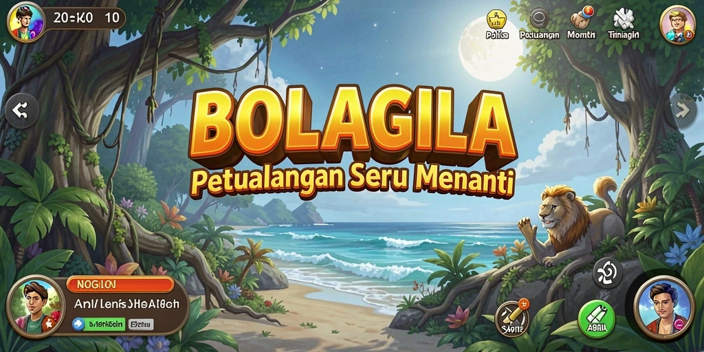 Tampilan gameplay seru dari BOLAGILA dengan aksi petualangan.