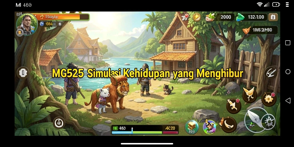 Gameplay MG525 yang menampilkan interaksi karakter dan skenario menarik.