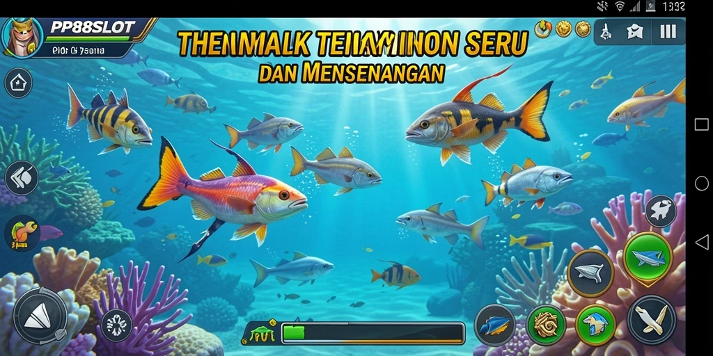 Tampilan screenshot utama PP88SLOT menampilkan aksi Tembak Ikan yang seru.