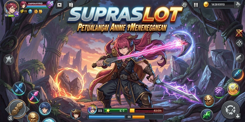 Tampilan gameplay SUPRASLOT yang menarik dan penuh warna.