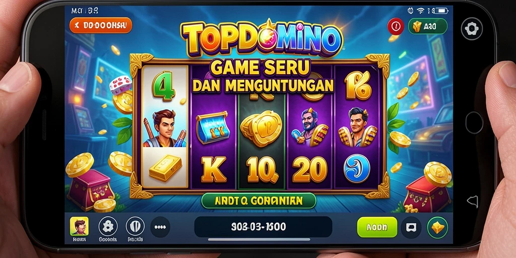 Screenshot gameplay Slot TOPDOMINO yang menampilkan keseruan bermain.